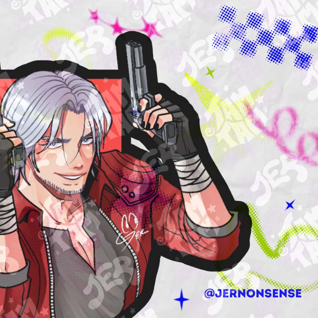 Pin acrílico de devil must cry