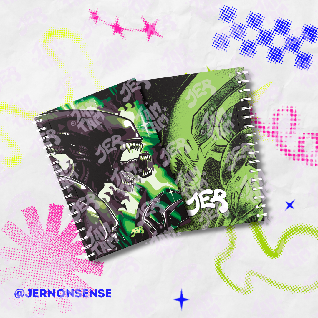 Libreta coleccionadora de stickers de Alien