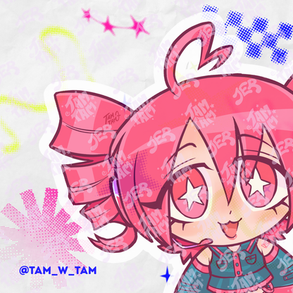 Charm acrílico de Miku