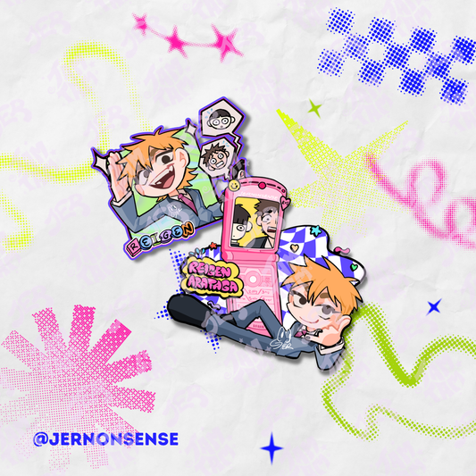 Stickers de vinil de 8cm de Reigen