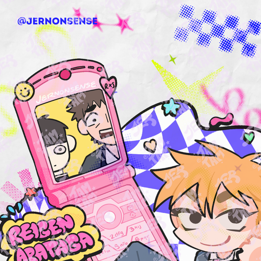 Stickers de vinil de 8cm de Reigen