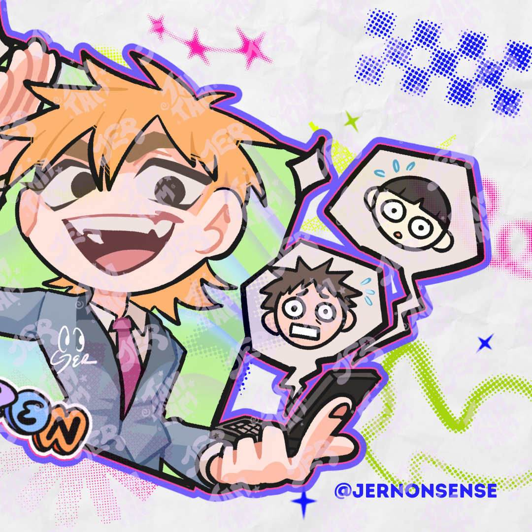 Stickers de vinil de 8cm de Reigen