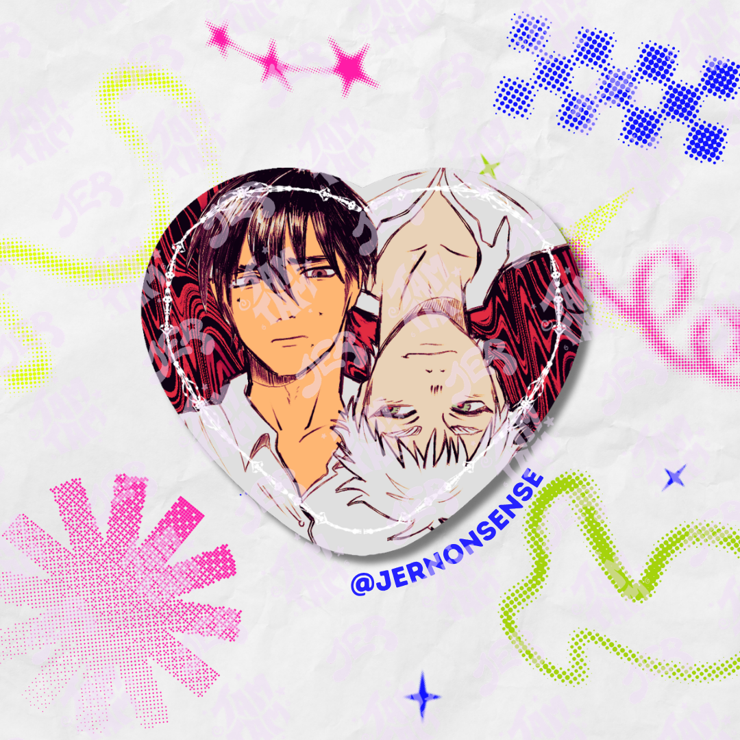 Me caes muy bien Heart Button