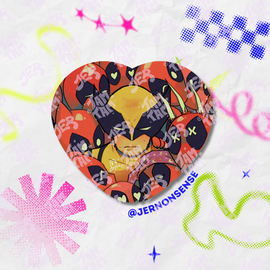 Comics Heart Button