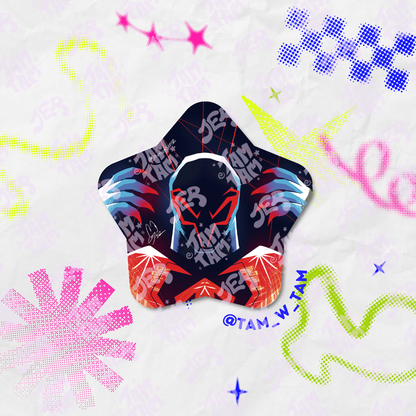 Spider Star Button
