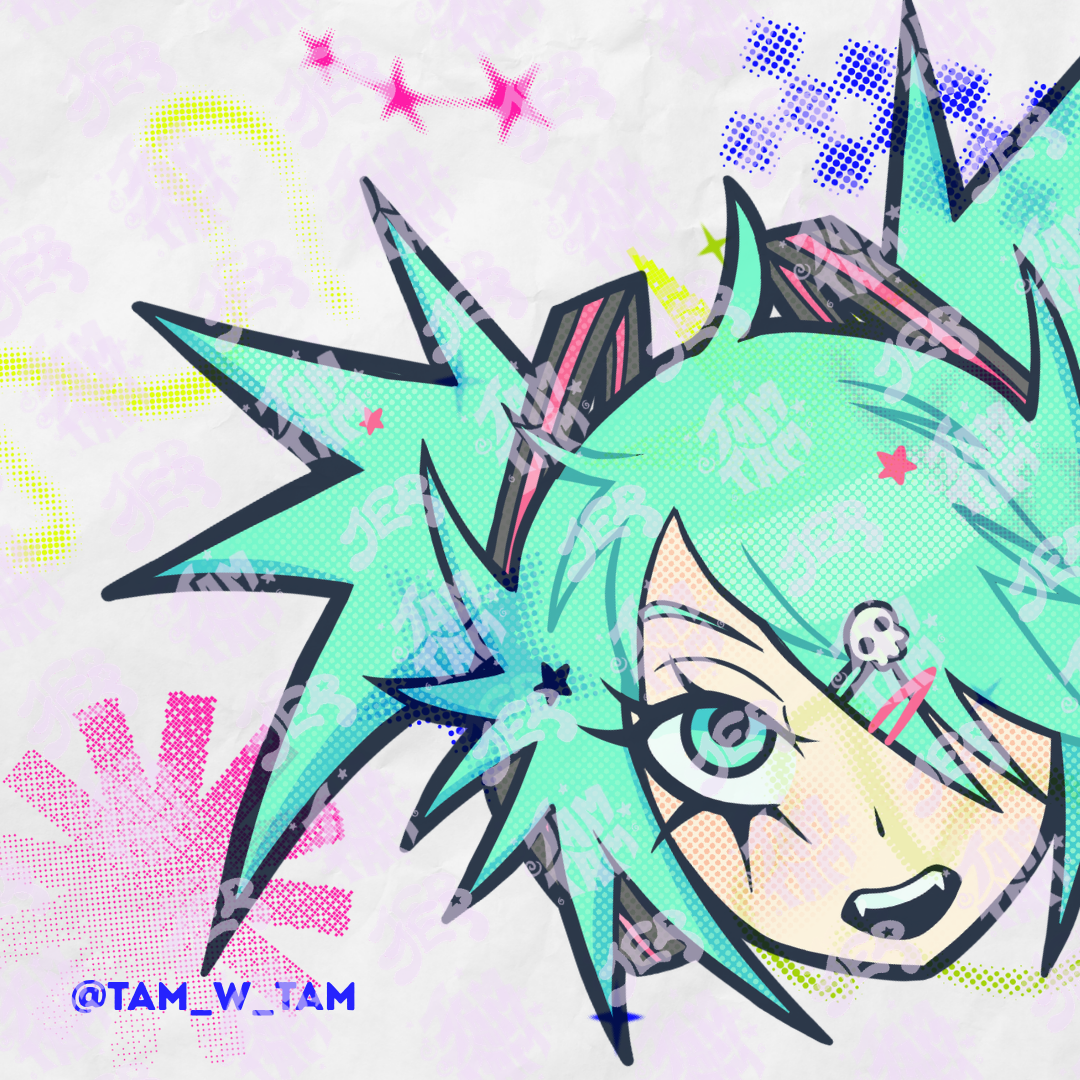 Pin acrílico de Miku