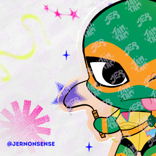 Charms de acrílico de las tortugas mutantes