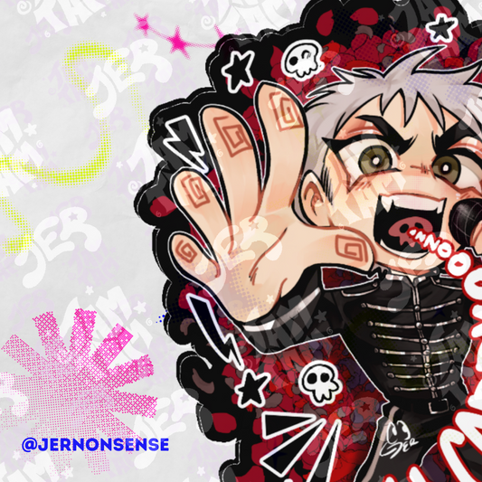 Stickers de vinil de 8cm de MCR