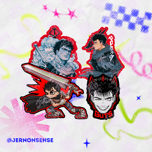 Stickers de vinil holográfico de 11cm de Bsrk